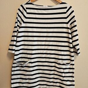 Maternity Tunic Striped Top